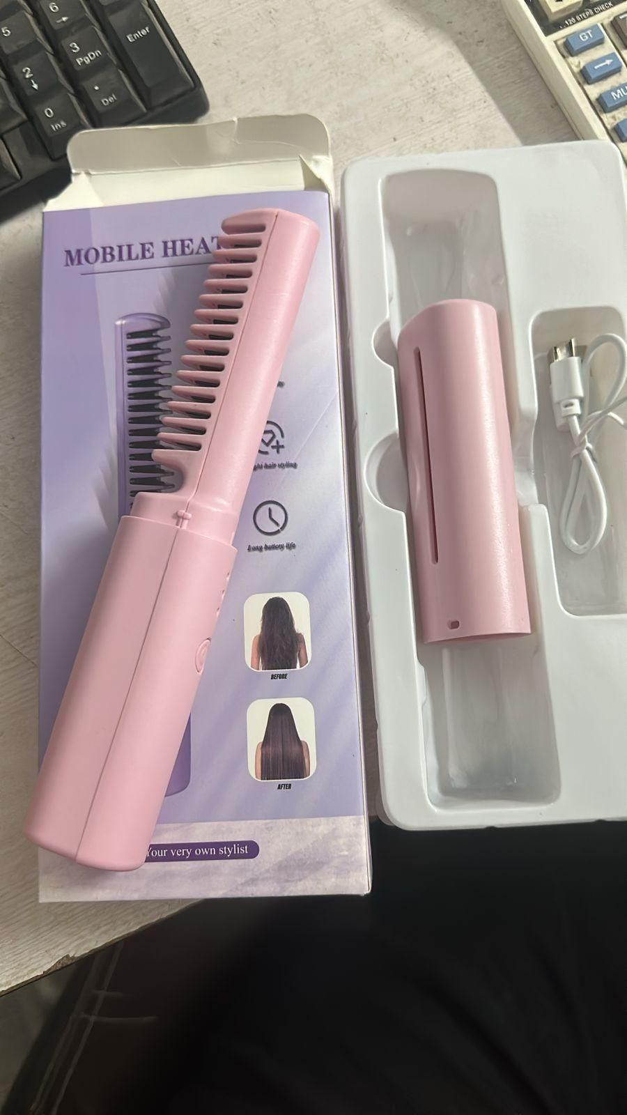 Electric Hair Straightening Comb